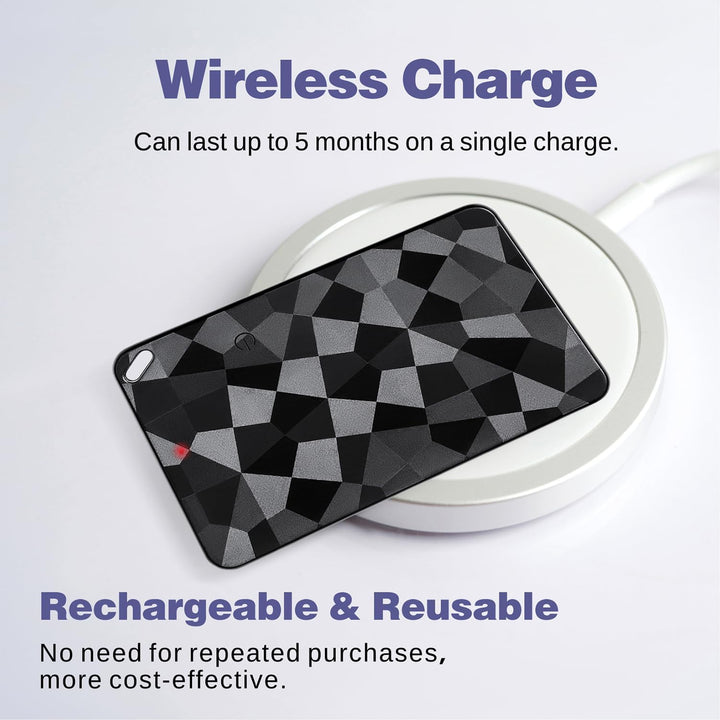 Reyke Wallet Tracker Card – Slim Bluetooth Tracker Karte für Android & iOS, kompatibel mit Apple Fin