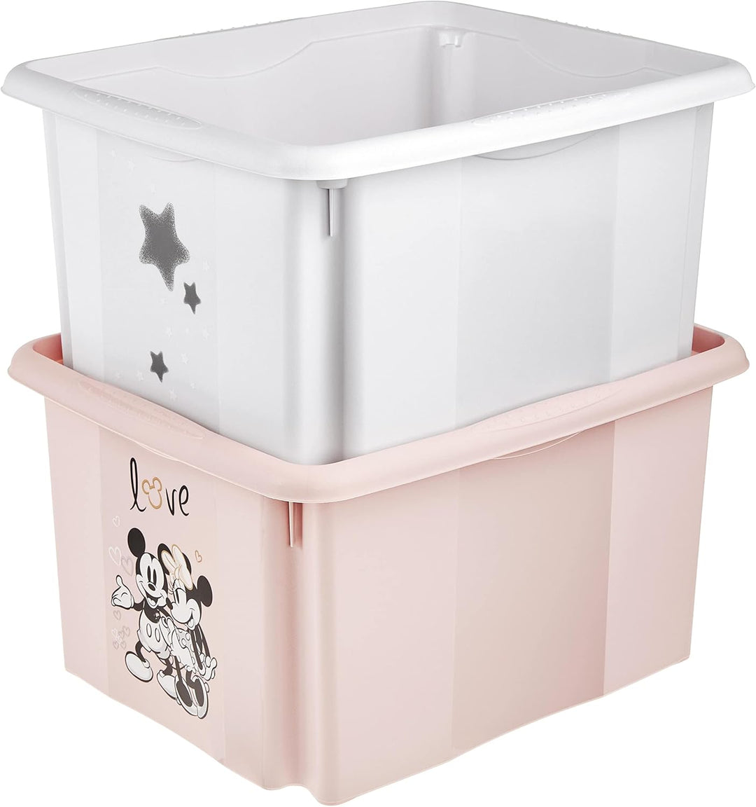 keeeper Minnie Maus Aufbewahrungsbox mit Deckel, Dreh- und stapelbar, Für Kinder, 24 l, Karolina, No