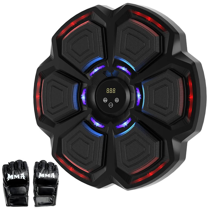 Topteng Bluetooth Music Boxing Machine mit 9 Geschwindigkeitsmodi und Zählmodus, Reaktionstraining,