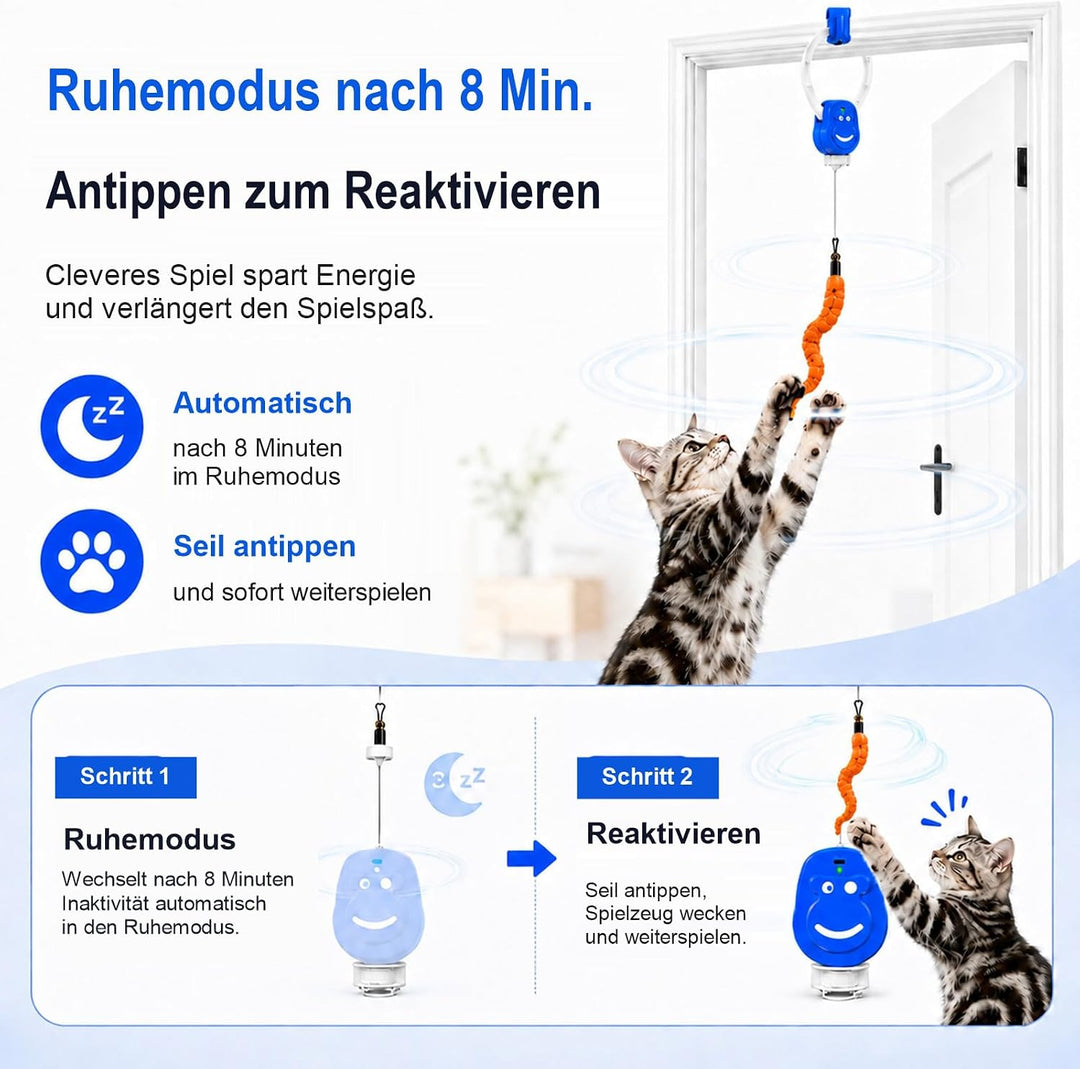 Interaktives Katzenspielzeug für Türrahmen zur Selbstbeschäftigung | Elektrisches Katzenspielzeug mi