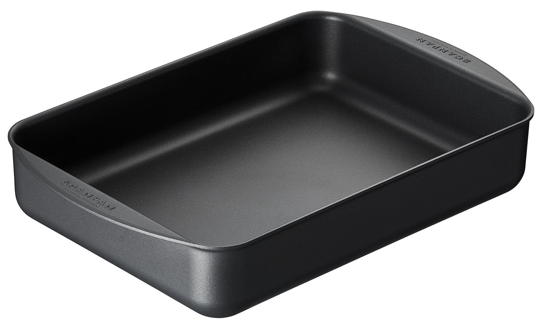 SCANPAN Classic 34 x 22 cm Roasting Pan, Black, 34 x 22 cm