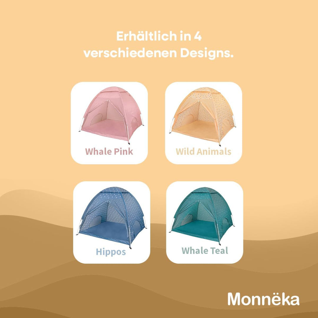 Strandzelt mit UPF 50+ Sonnenschutz | Spielzelt für Babys und Kinder | Mit Sonnenschutz, Moskitonetz