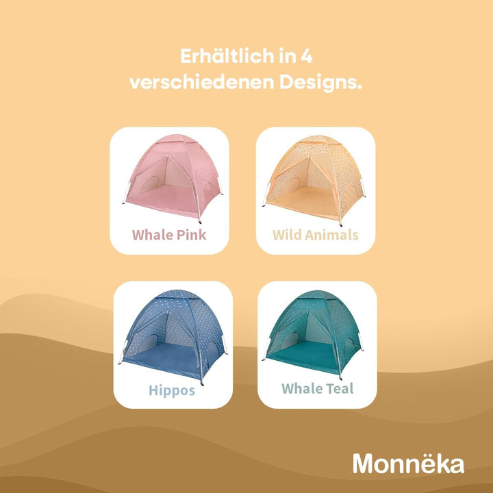 Strandzelt mit UPF 50+ Sonnenschutz | Spielzelt für Babys und Kinder | Mit Sonnenschutz, Moskitonetz