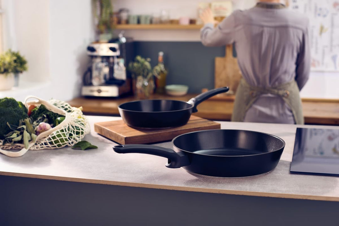 Ceratal Evo Classic Pfannen-Set 2-teilig (Ø 24 cm + Ø 28 cm, Orbitschwarz) – Keramikpfannen hergeste