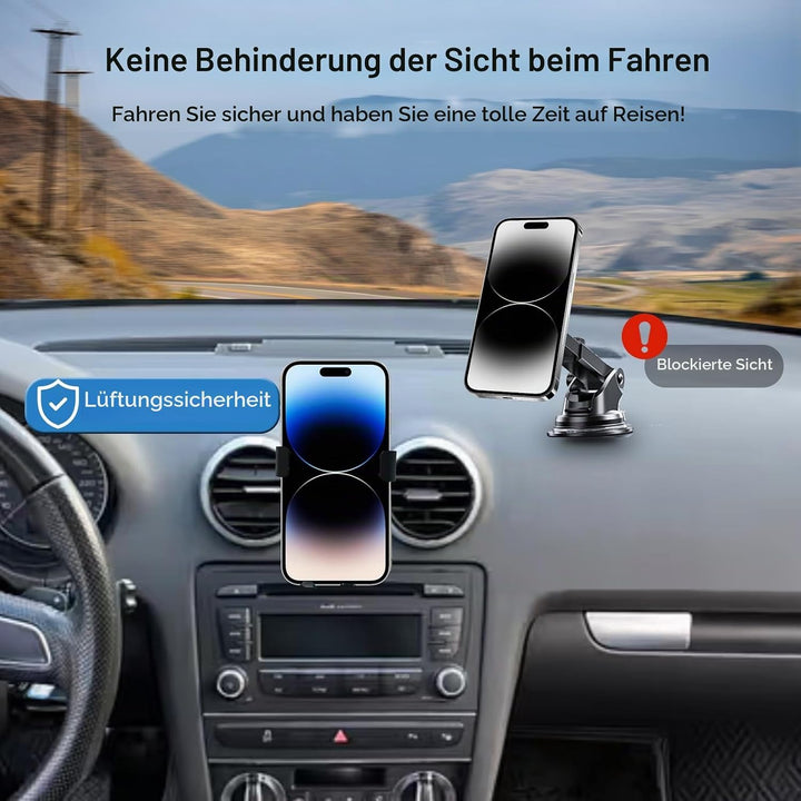 Handyhalterung für Audi A3 8P 2004-2013, Kfz-Handyladestationen Handy Halter Gravity Auto Lock Stabi