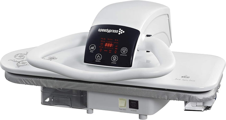 Speedypress Dampfpresse 71HD weiss, robust, professionell, 68 cm, mit Ständer (+ kostenloser Bügelau