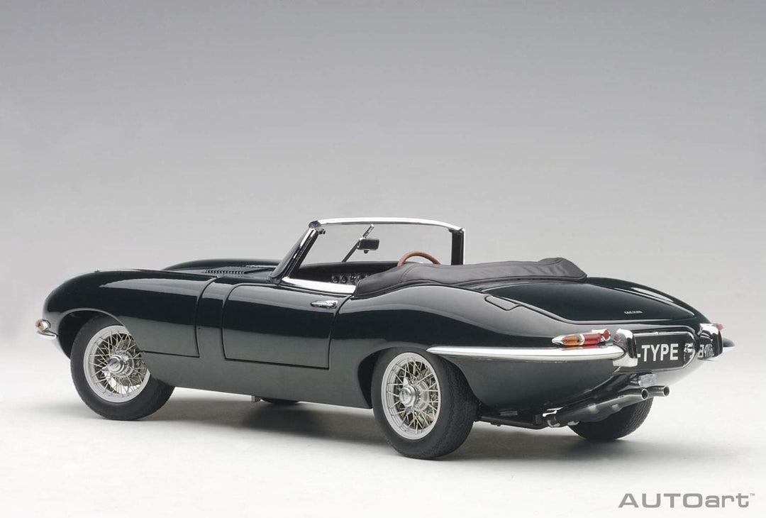 AUTOart 73604 Jaguar - E-Type Roadster Serie I 3.8 Miniaturmodell aus der Sammlung, grün