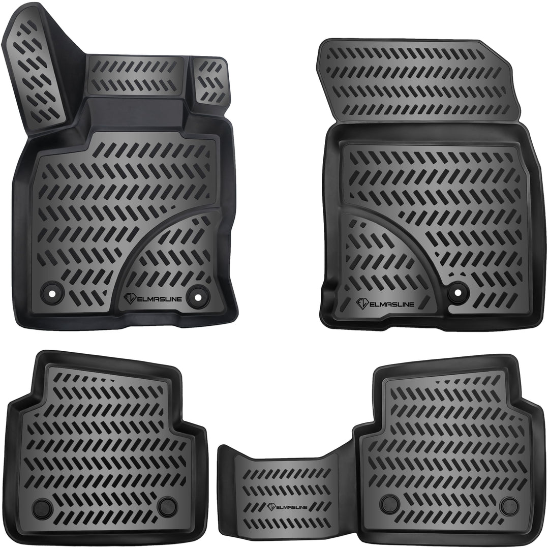 Elmasline Design 3D Gummimatten Set für Ford KUGA III 2019-2024 Extra hoher 5cm Rand KUGA III (Bauja