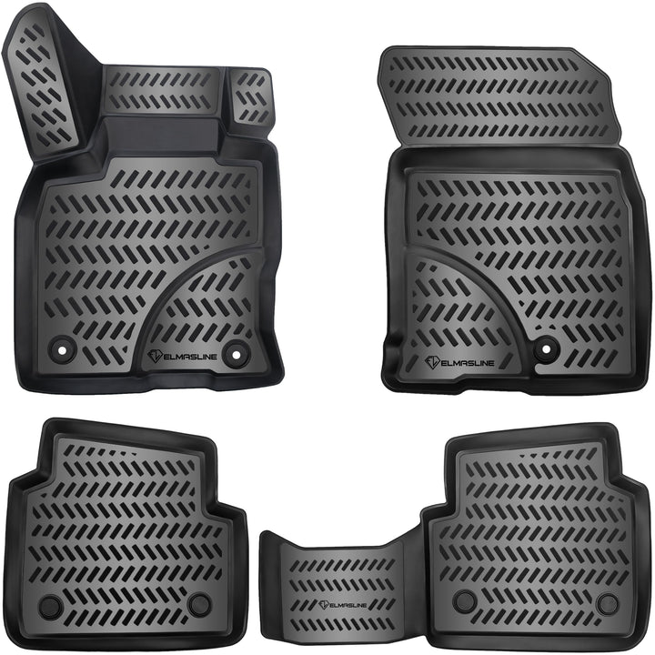 Elmasline Design 3D Gummimatten Set für Ford KUGA III 2019-2024 Extra hoher 5cm Rand KUGA III (Bauja