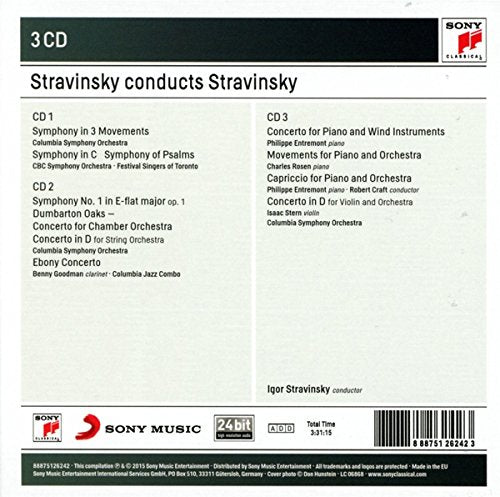 Stravinsky Conducts Stravinsky-Symphonies+Concerto, Audio-CD