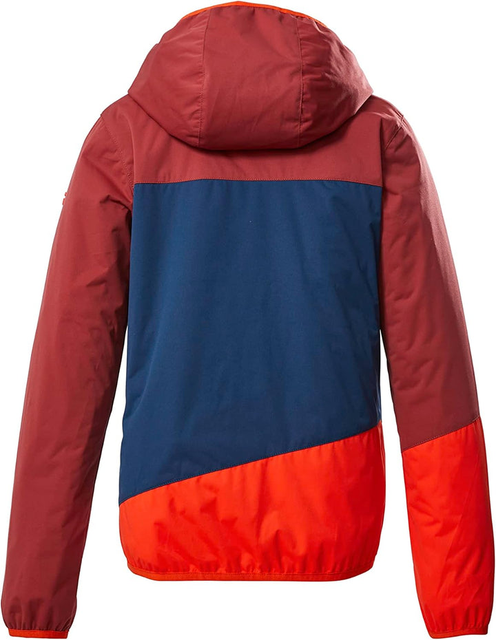 Killtec Jungen Kos 223 Bys Jckt 2-Lagen-Funktionsjacke/Outdoorjacke mit Kapuze 164 rostrot, 164 rost