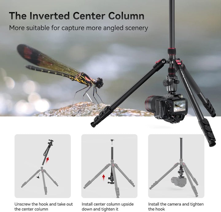 78"/200cm Kamerastativ, SMALLRIG Tripod Einbeinstativ mit 36mm 360 Panorama Kugelkopf, Professionell