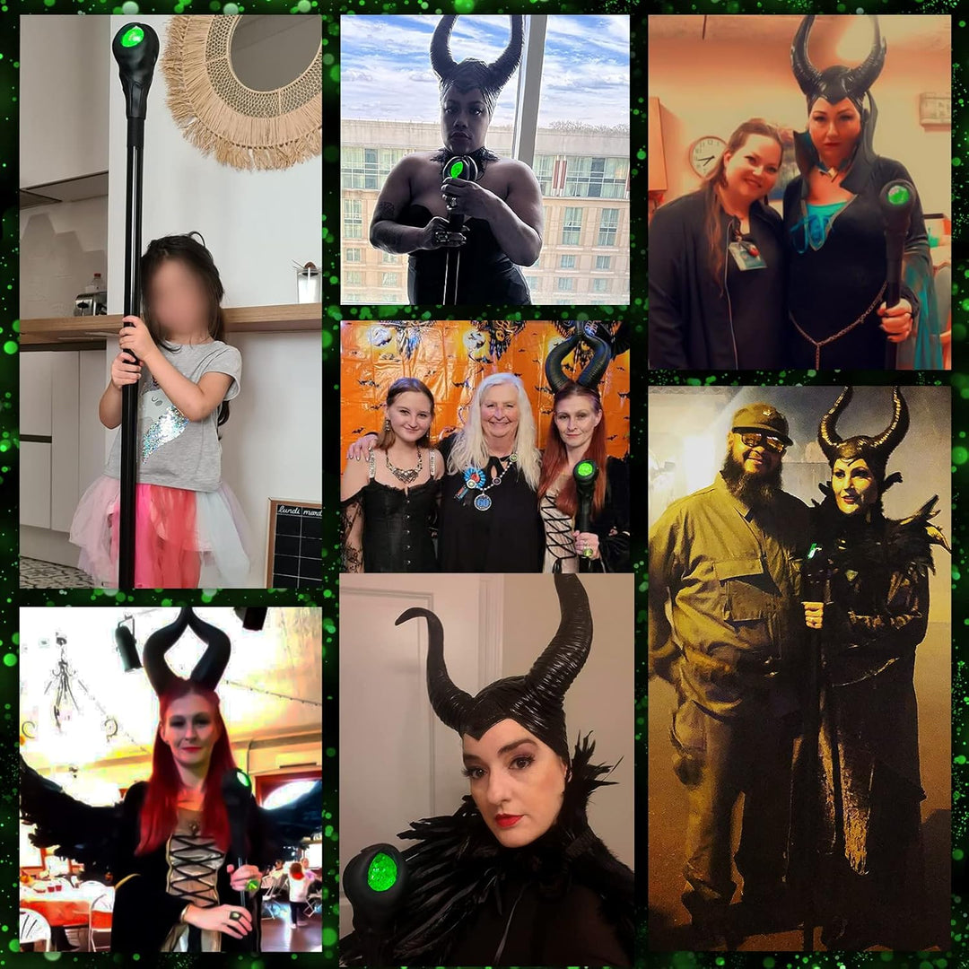 Applysu Maleficent zauberstab, 51in Halloween zauberstab