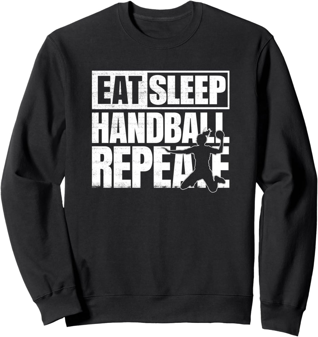Eat Sleep Handball Repeat Spruch Handballerin Damen Outfit Sweatshirt