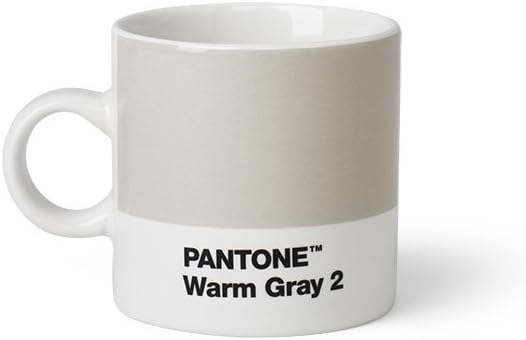 Pantone Porzellan Espressobecher 6er-Set, 6 Espressotassen à 120 ml, Coffee, mit Henkel, spülmaschin