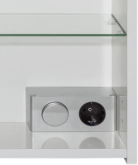 Schildmeyer 126759 Spiegelschrank, melaminharzbeschichtete Spanplatte, weiss, 60 x 15,8 x 72,3 cm 60