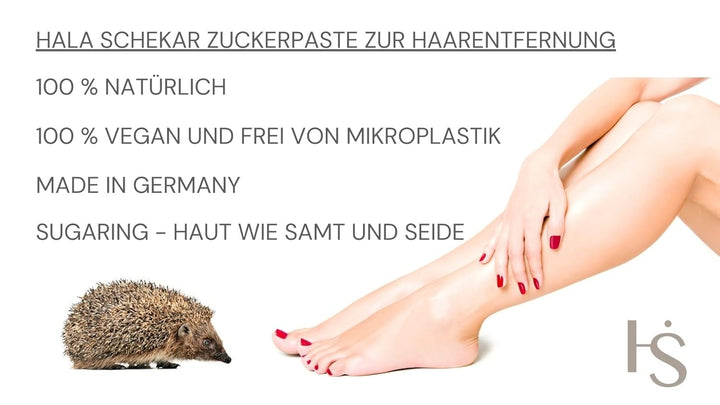 HALA SCHEKAR Natürliche Zuckerpaste Haarentfernung Zuckerpaste, Dose 400g, Sugarpaste strong, Smooth