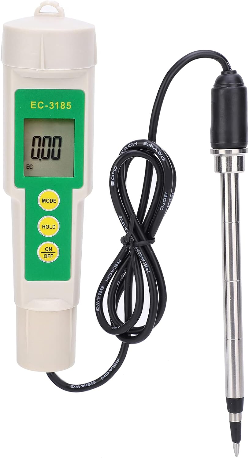 EC CF TDS 3-in-1-Bodentester EC-3185 Bodenmessgerät Bodenanalysegerät Pflanzenpflegetool für Den Gar