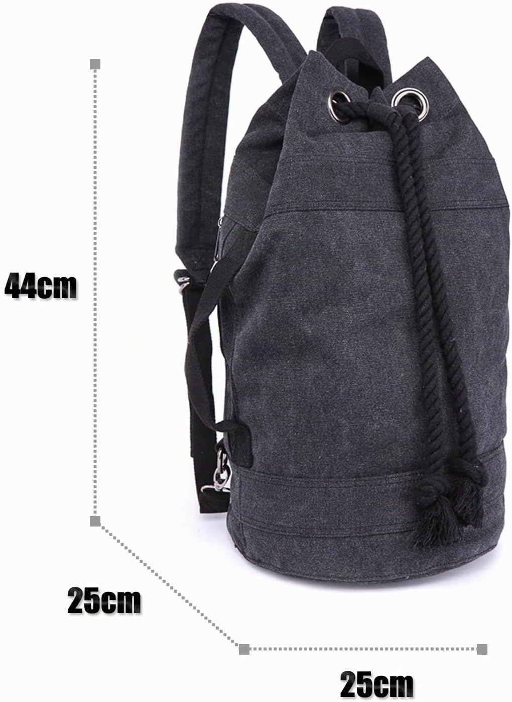 LOSMILE Rucksäcke Damen Herren Daypacks Seesack Leinwand Rucksack Canvas Reisetaschen Umhängetasche