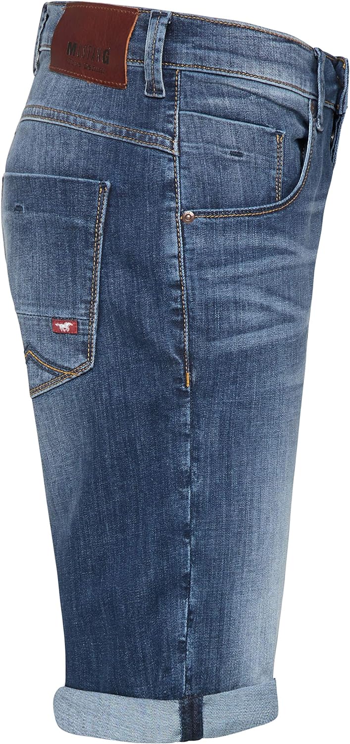 MUSTANG Herren Regular Fit Denim Bermuda Jeans