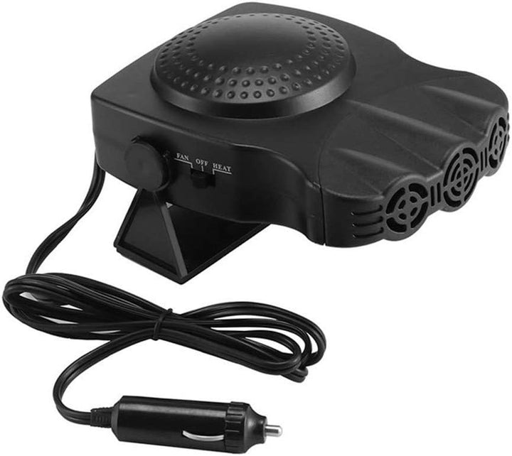 Riloer Auto Lüfter Abtau Heizung Fast Defroster & Mini Lüfter Winkel einstellbar 2 in 1 tragbar 12V