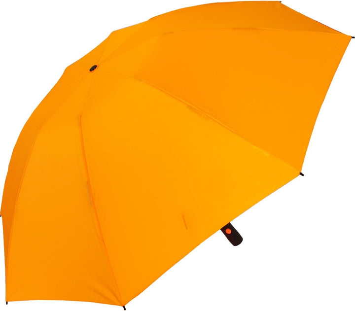 iX-brella Reverse umgekehrt öffnender Fiberglas-Taschenschirm mit farbigen Speichen - neon-orange, N