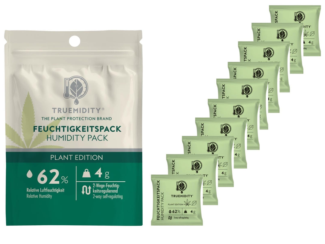 TRUEMIDITY Plant Edition Feuchtigkeitspack, 62% Relative Luftfeuchtigkeit, 2-Wege-Feuchtigkeitsregul