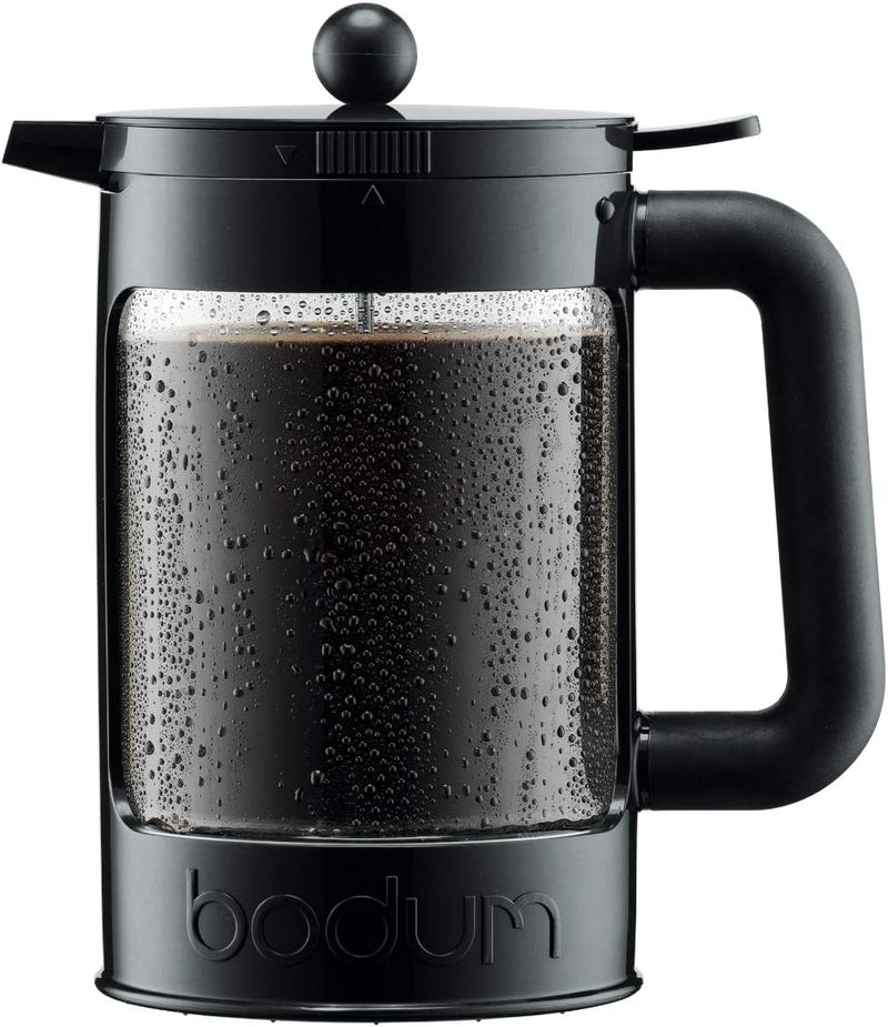 Bodum k11683 – 01 Bean Kaffeebereiter Eiskaffee Kunststoff schwarz 12,5 x 20 x 22,7 cm 1,5 l, Schwar