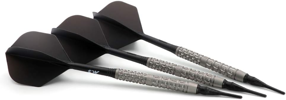 CUESOUL Dazzling 20g Soft Tip 90% Wolfram Dart Set Mattierte Oberfläche mit ROST Flügen CSDZ-DZR0120