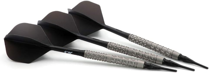 CUESOUL Dazzling 20g Soft Tip 90% Wolfram Dart Set Mattierte Oberfläche mit ROST Flügen CSDZ-DZR0120