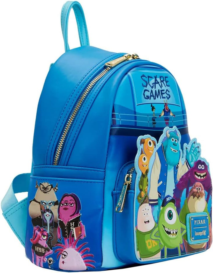 Loungefly Pixar Monsters University Scare Game Mini-Rucksack Mini Backpack, Mini Backpack