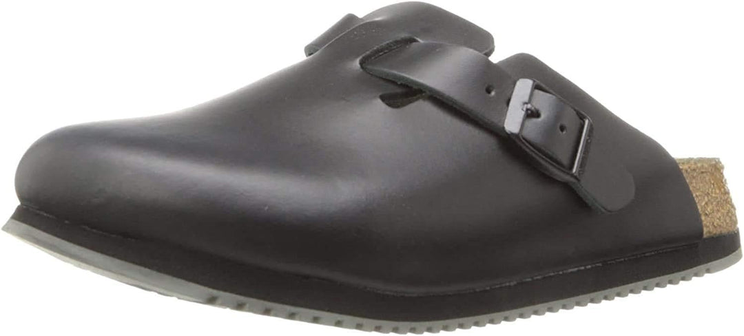 Birkenstock Classic BOSTON Unisex-Erwachsene Clogs 38 EU Schmal Schwarz, 38 EU Schmal Schwarz