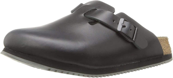 Birkenstock Classic BOSTON Unisex-Erwachsene Clogs 38 EU Schmal Schwarz, 38 EU Schmal Schwarz