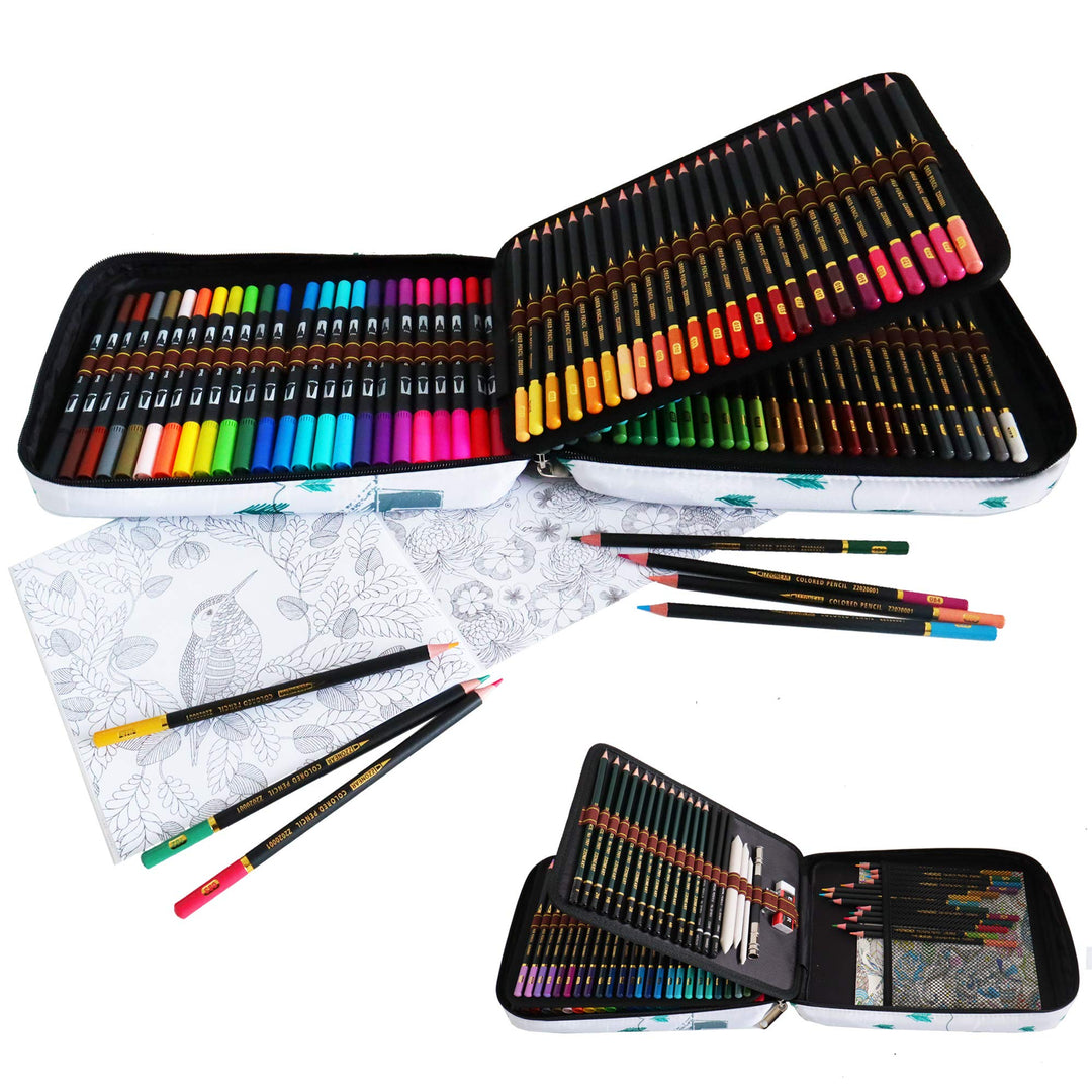 YJYHART Aquarellstifte Pinsel Marker Stifte Set,Filzstifte Doppelseitig,Buntstifte Professionell Zei