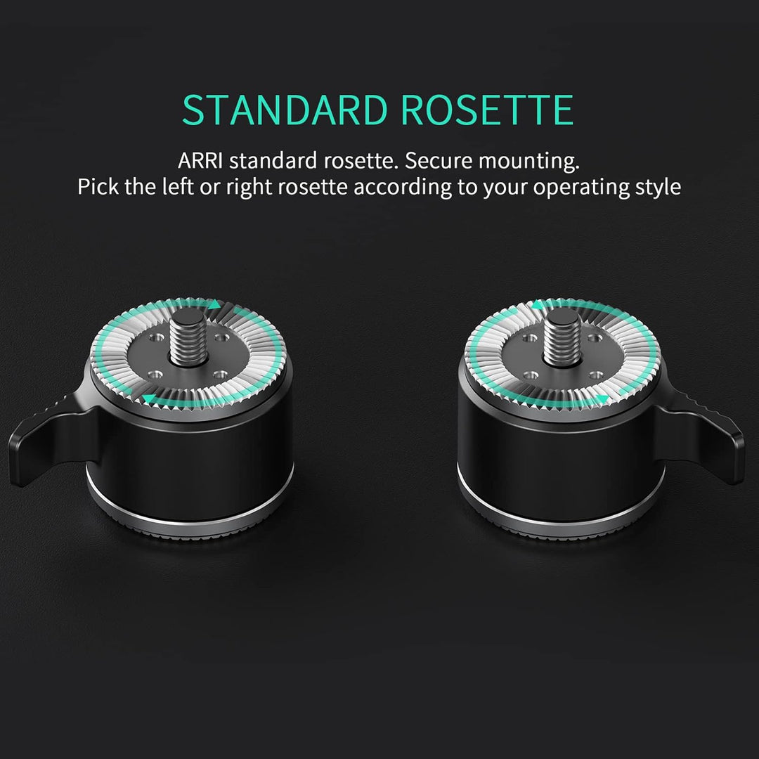 Tilta Quick Adjust Rosette Adapter Filmmaking Kit Kompatibel mit Tilta Lightweight Shoulder Rig, RS2