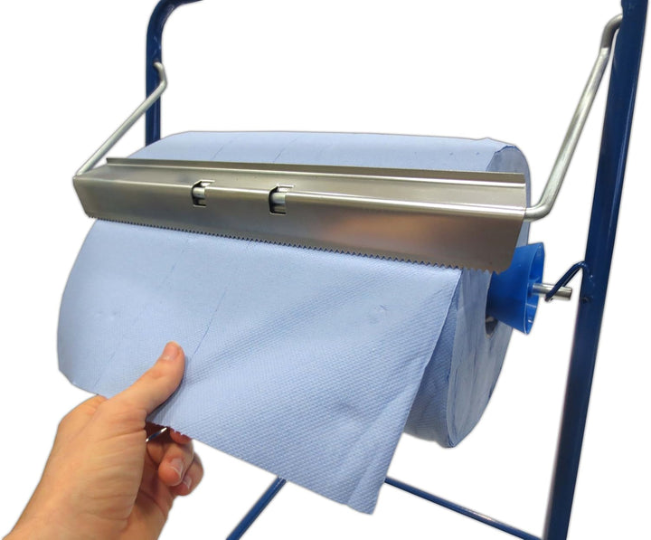 2x Putzrolle blau 2-lagig gesamt ca. 1000 Blatt ca. 22x38 cm perforiert saugstark Reinigungstücher P