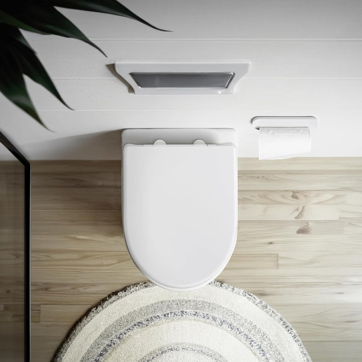 WENKO WC Sitz Sindia, mit 300 kg belastbarer Toilettensitz mit Easy-Close Absenkautomatik und hygien