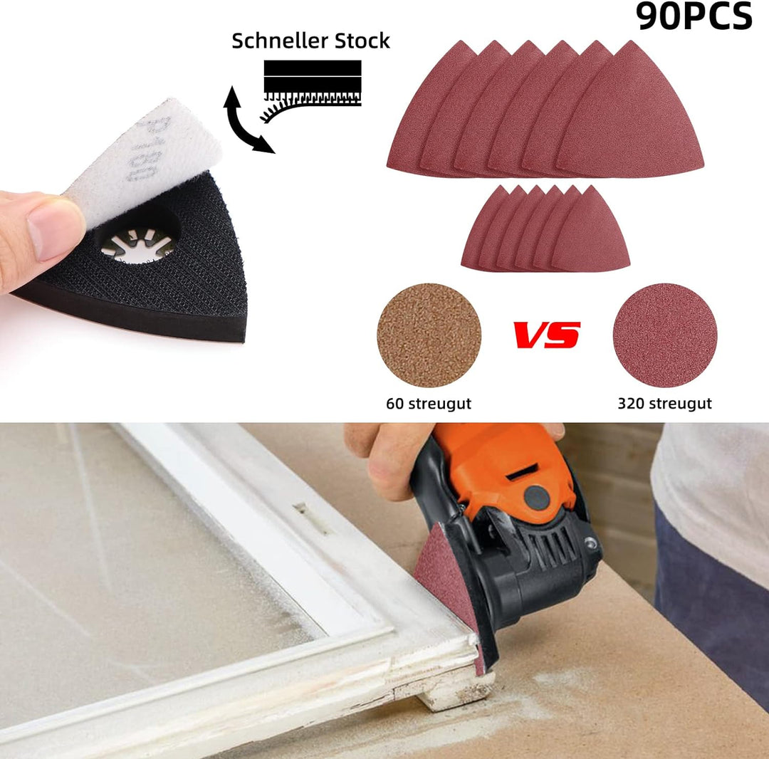 Jerbor 115 tlg Sägeblätter Kit, Multitool Werkzeug Oszillierendes Zubehör Set, Multifunktionswerkzeu