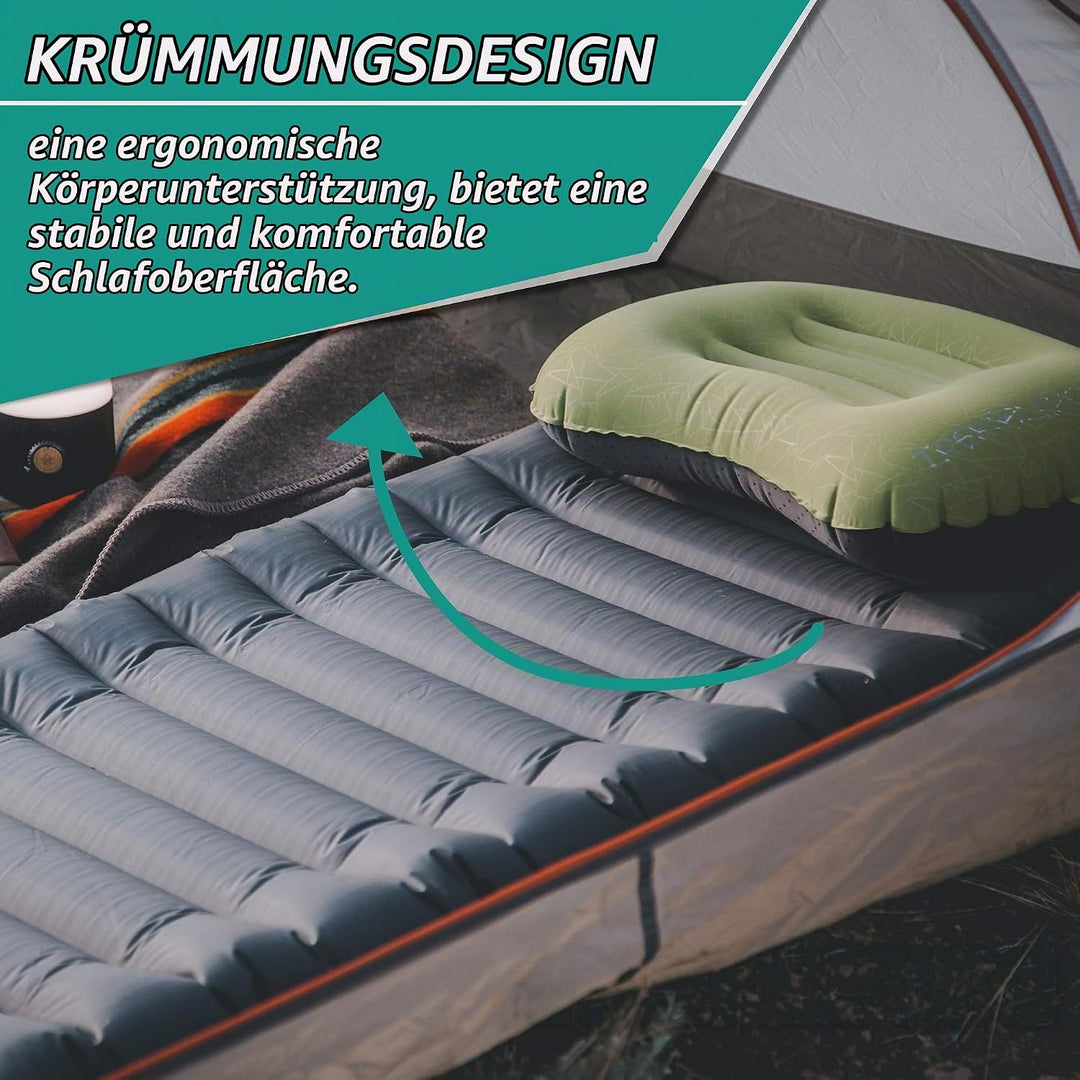 TREKOLOGY Isomatte aufblasbar, Sleeping Pad, Camping Luftmatratze - UL80 aufblasbare Isomatte Campin
