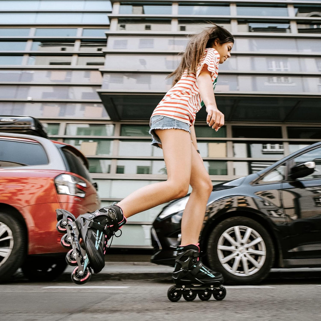 Movino Inline Skates | Cruzer B2/B3/Two | Verstellbare Rollschuhe | Damen Mädchen Jungen Inliner | I