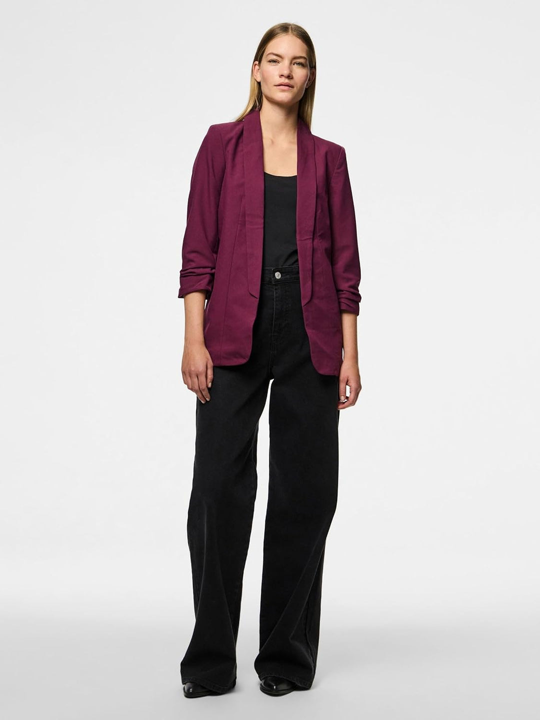 PIECES Female Blazer PCBOSELLA M Grape Wine, M Grape Wine