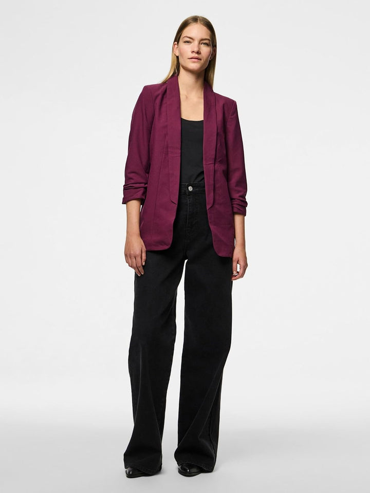 PIECES Female Blazer PCBOSELLA M Grape Wine, M Grape Wine