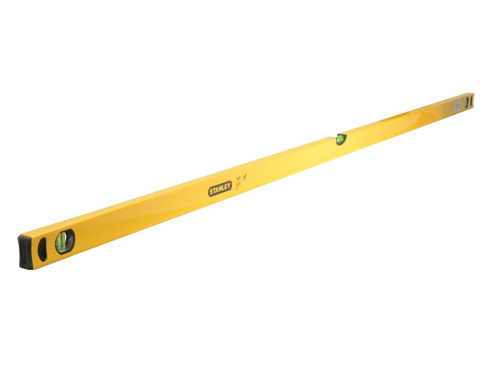 Stanley Wasserwaage Klassik (180 cm Länge, horizontale/vertikale Libelle, Schockabsorber, Genauigkei