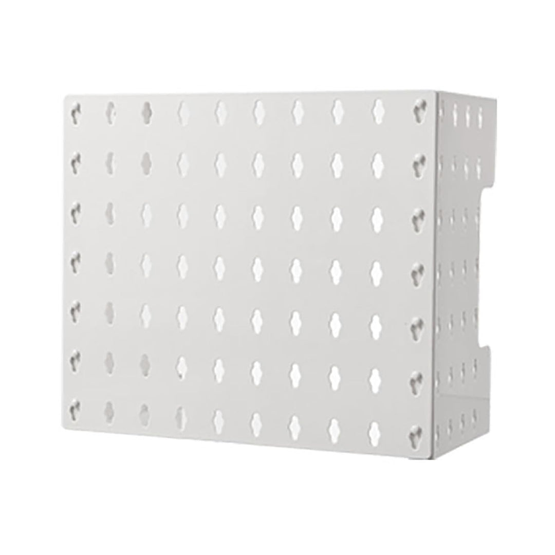 Lochwand Stecktafel Wandorganizer Rohrverkleidung aus ABS Kunststoff in Weiss ohne Bohren Klebemonta