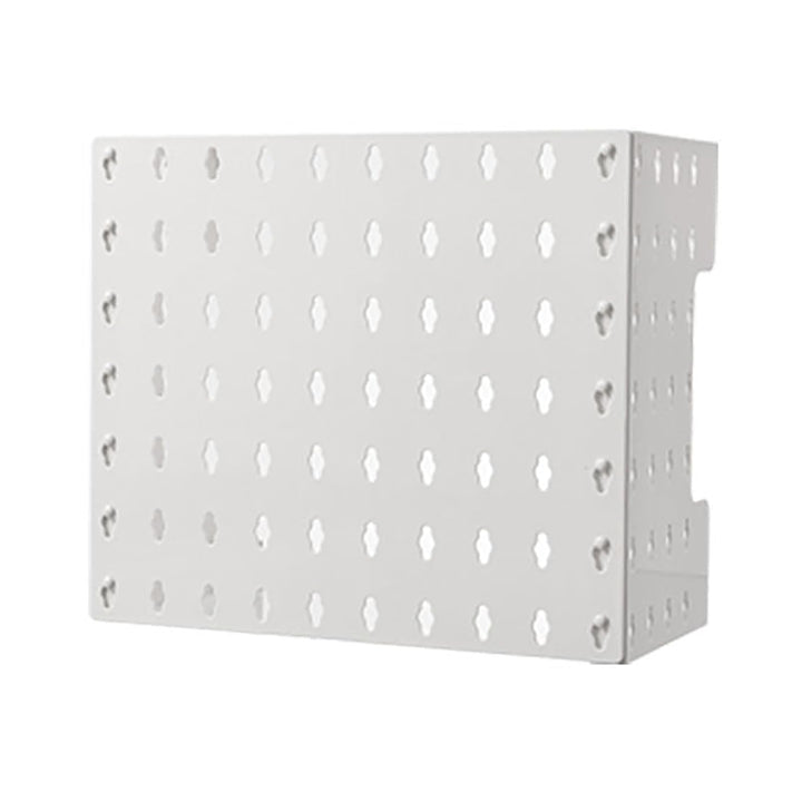 Lochwand Stecktafel Wandorganizer Rohrverkleidung aus ABS Kunststoff in Weiss ohne Bohren Klebemonta