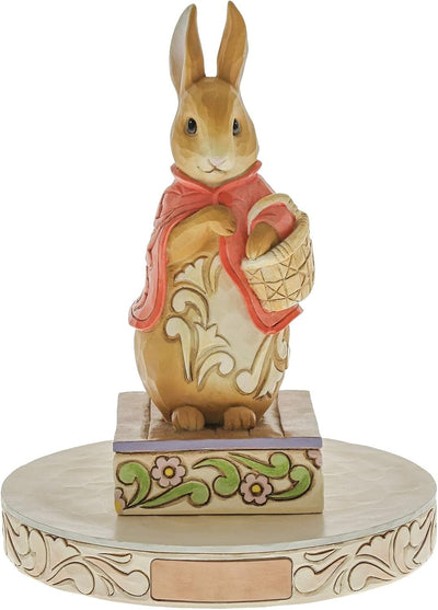 Enesco Jim Shore Beatrix Potter Flopsy Figurine Good Little Bunny, 5.75 in H x 2.5 in W x 2.75 in L