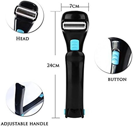 OFKPO Faltbare Herren Rückenrasierer,Elektrische Körper Haar Rasierer Haarentfernung Werkzeug