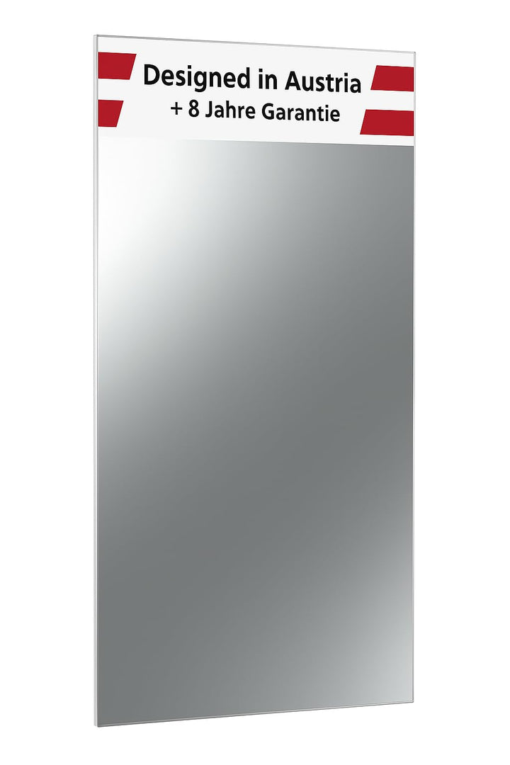 heatness Infrarotheizung Spiegel Wand, XL – Wandheizung energiesparend, Elektroheizung 800 Watt, Hei