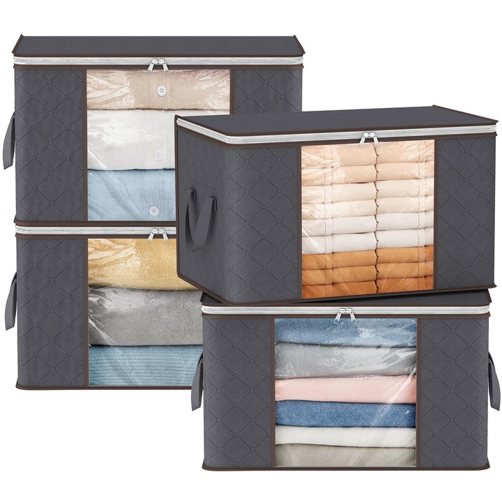 Lifewit 60L Aufbewahrungstasche Gross, Schrank Organizer Set 4 Stück 4 60L, 4 60L