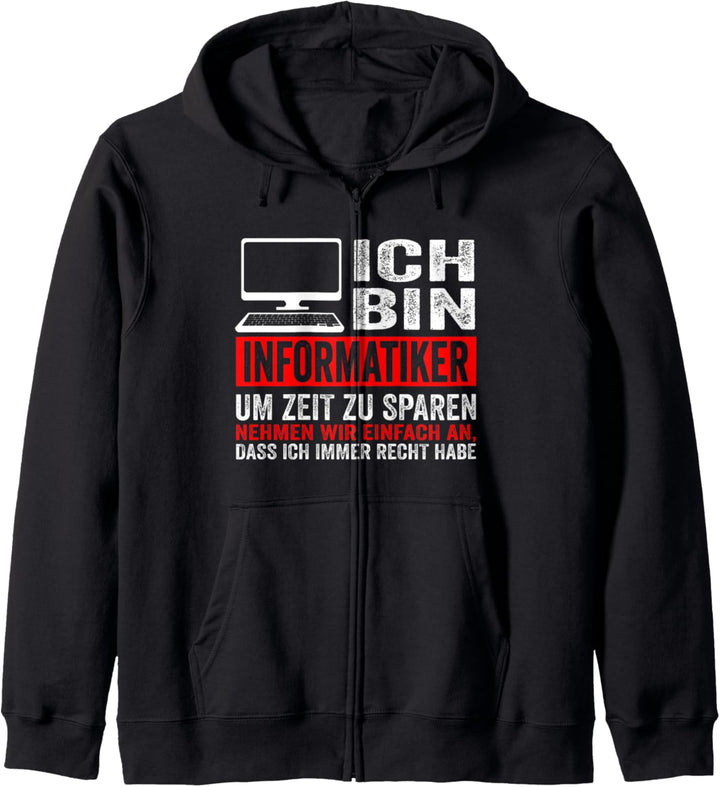 Informatiker IT Experte Informatik Informatik Lustiges Kapuzenjacke